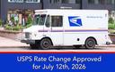 USPS Rate Change Approved for July 12, 2026