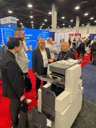 Mo Bowlus demoing the FPi 4000 Series Folder Inserter at NPF