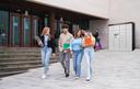 FP Smart Locker on university campus with students