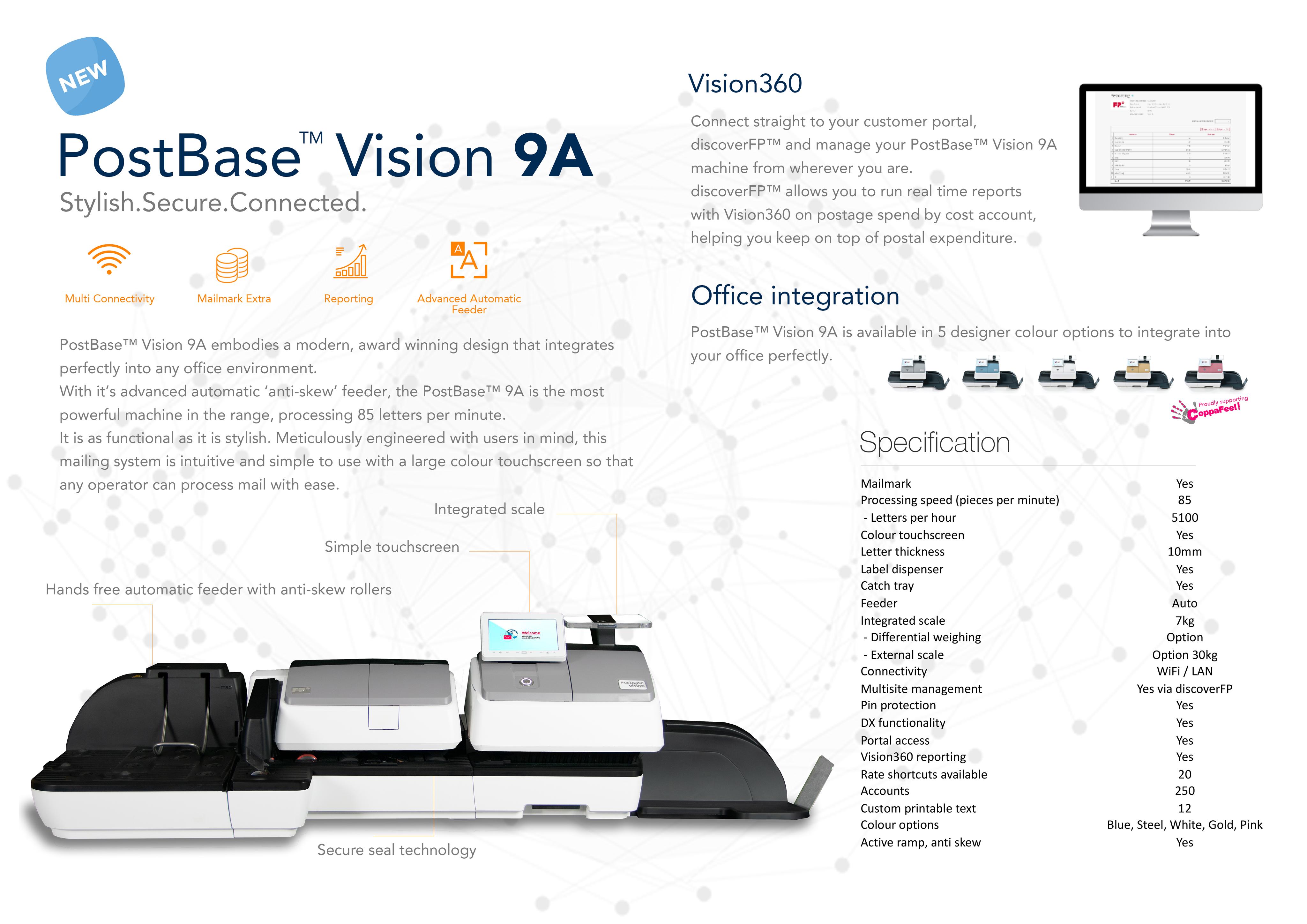 PostBase Vision 9A franking machine FP Mailing