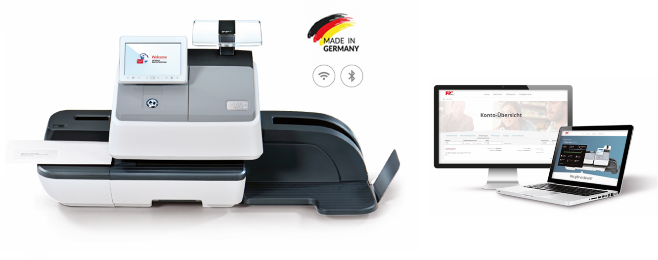 PostBase Vision Innovative Frankiertechnologie, made in Germany.