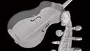 A viola da gamba was scanned as part of of the “Musical Instrument Computed Tomography Examination Standard” project.