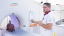 Joël Greffier, Medical Physicist at CHU Nîmes, is using phantoms to test ultra-low-dose protocols with the SOMATOM Force scanner from Siemens Healthineers.