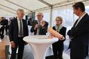 Grundsteinlegung für den Erweiterungsbau des Bundesumweltministeriums in Berlin.