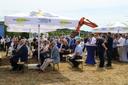 Zahlreiche Gäste verfolgten am Freitag die Reden und und den Spatenstich für den Neubau des THW-Ortsverbands Obernburg.