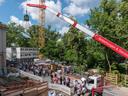 Krank auf Baustelle