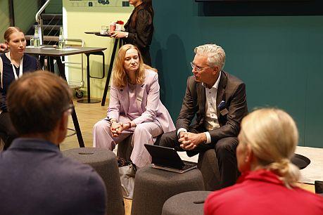 BImA-Vorständin Dorothee Martin und Sprecher Prof. Dr. Alexander von Erdély im Gespräch.