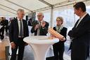 Grundsteinlegung für den Erweiterungsbau des Bundesumweltministeriums in Berlin.