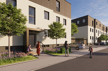 Bis 2032 saniert die BImA ihre Wohnsiedlung auf der Pfaffendorfer Höhe und schafft auch neuen zusätzlichen Wohnraum