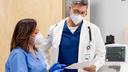 doctor and lab tech