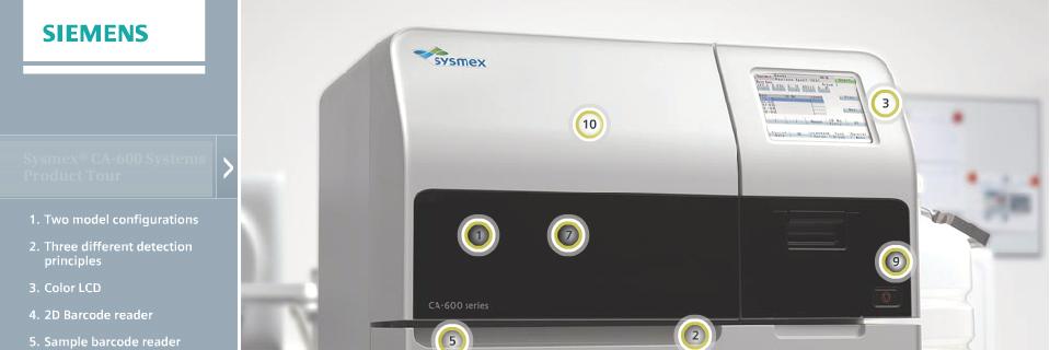 Sysmex Ca 620 Ca 660