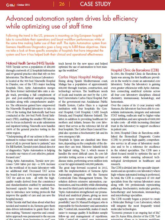 Laboratory Automation - Case Studies
