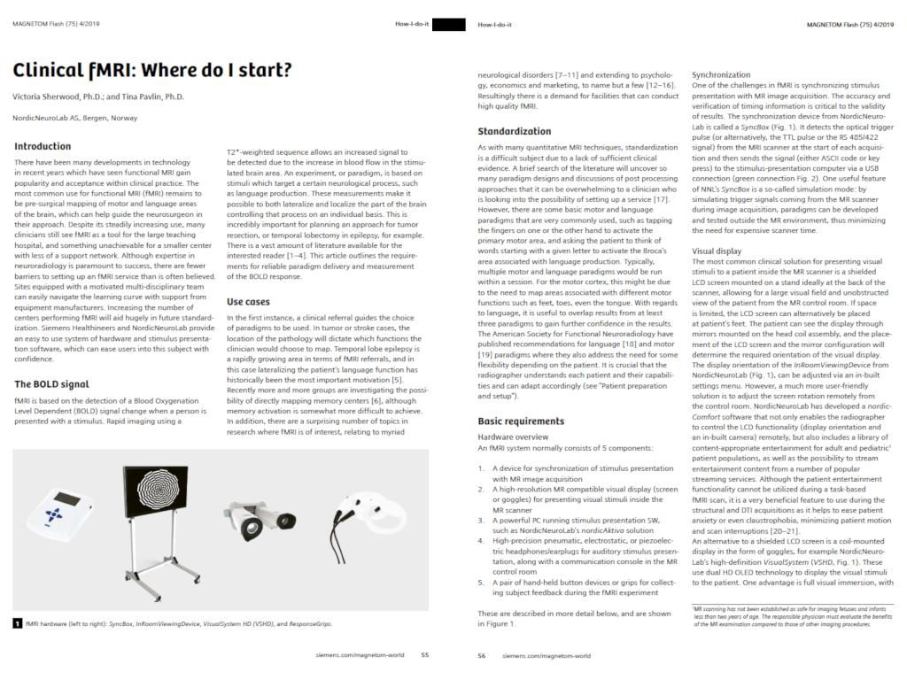Clinical fMRI: Where do I start?