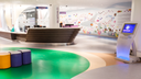 The unique reception desk, shaped as a ship, greet patients and visitors of GOSH.