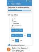 Step 5: Select or deselect test analytes.