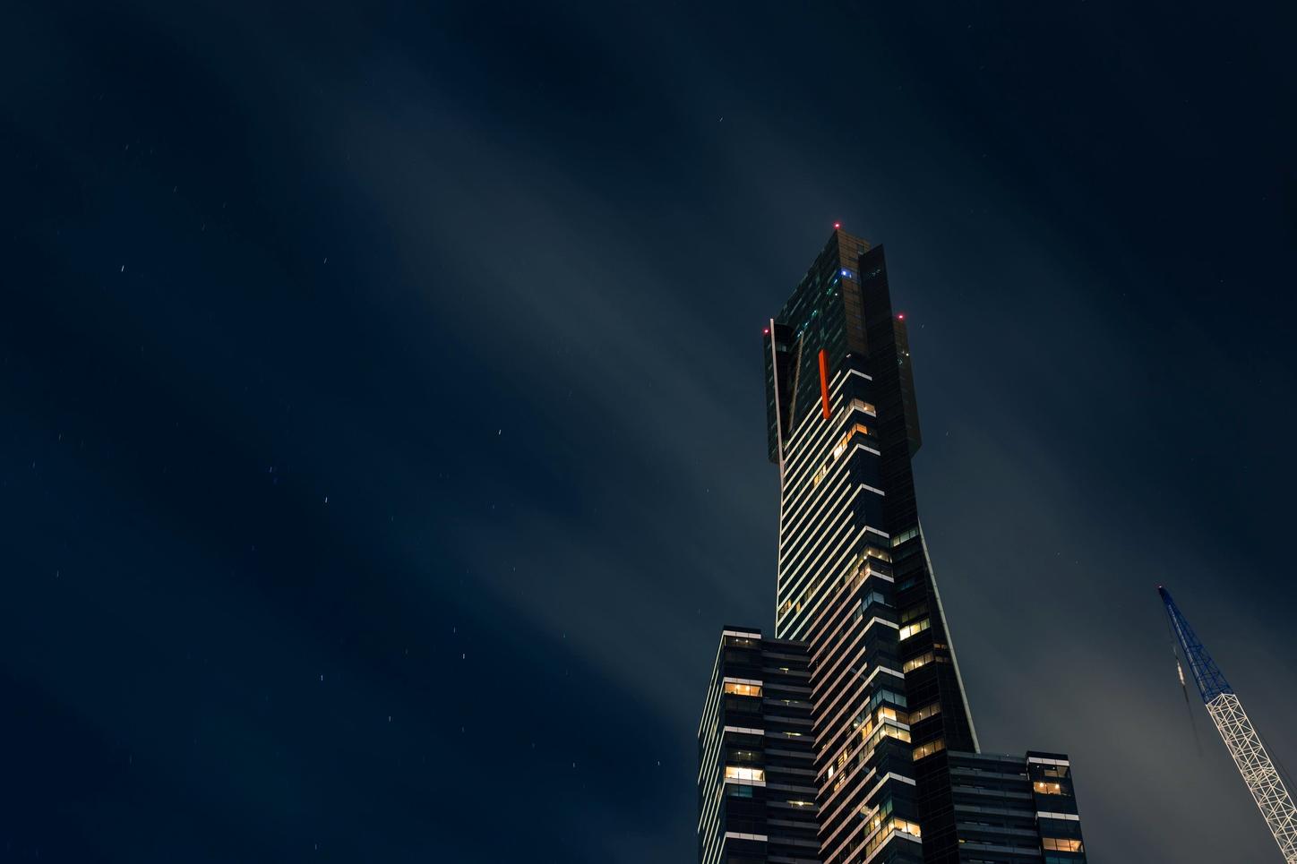 Eureka tower at night