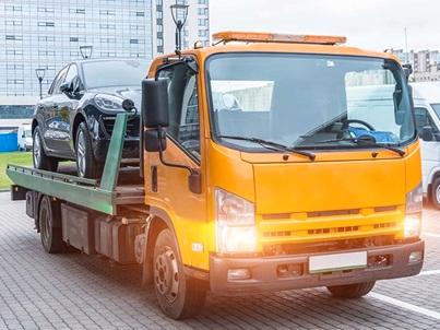 Abgeschlepptes Auto