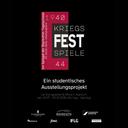 Schwarzes Ausstellungsplakat mit einer grafischen Collage in Rot und Schwarz. Zentral stehen die großen Worte „KRIEGS FEST SPIELE“. Darunter der Hinweis „Ein studentisches Ausstellungsprojekt“. Die Ausstellung findet bei Steingraeber & Söhne in Bayreuth vom 25.07. bis 04.10.2026, Montag bis Samstag, statt. Im unteren Bereich sind die Logos der beteiligten Institutionen und Förderer abgebildet, darunter Steingraeber, Bayreuth, Universität Bayreuth, Festival150, FIMT, IFLG und Oberfrankenstiftung.