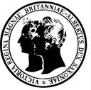 Logo der Prinz-Albert-Gesellschaft Historisches rundes Siegel mit den Profilen von Königin Victoria und Prinz Albert sowie der umlaufenden Inschrift „Victoria Regina Magnae Britanniae; Albertus Dux Saxoniae“.