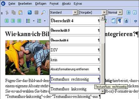 Textumfluss um Bild Textumfluss um Bild