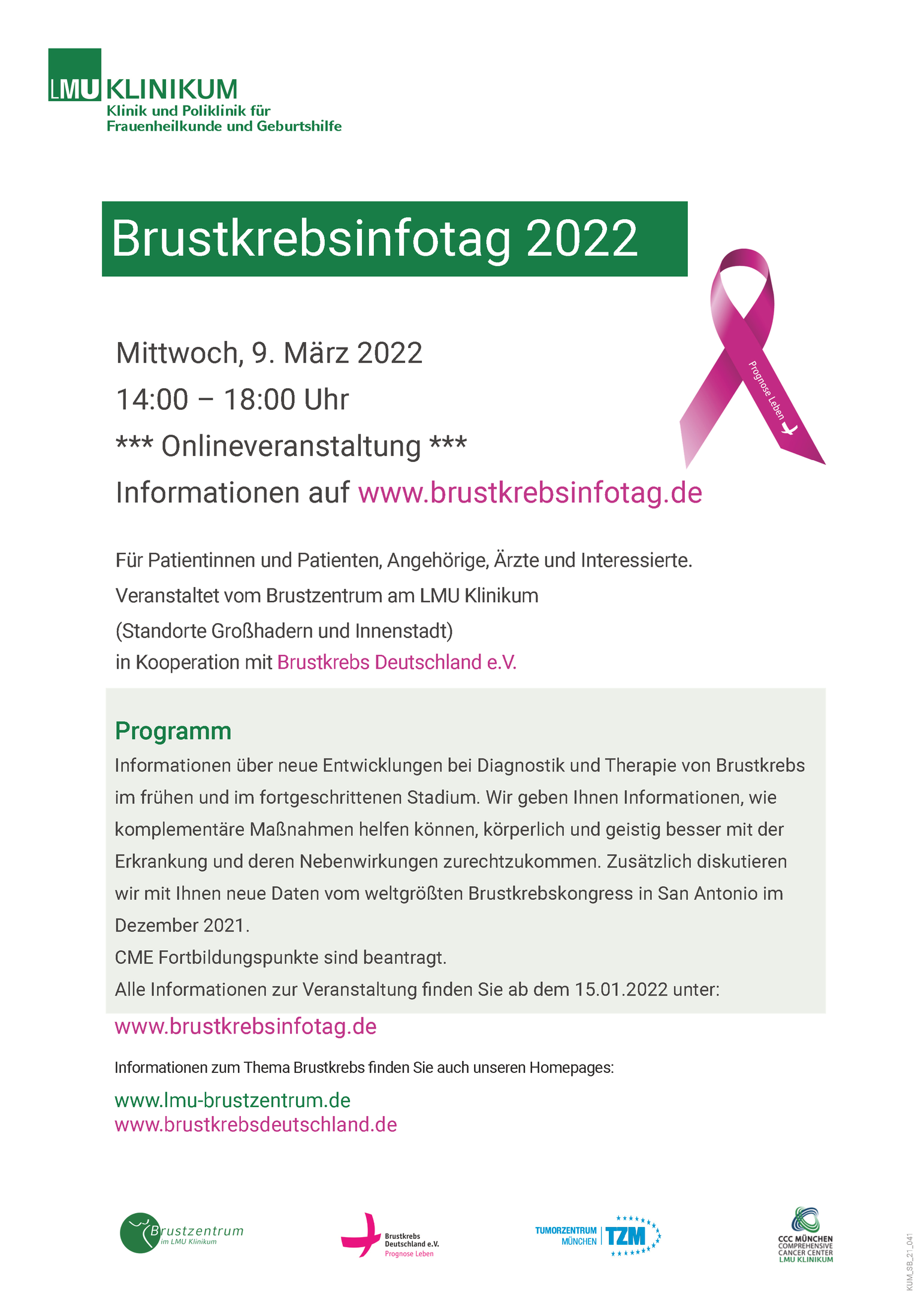 10. Patiententag 2022 TZM und CCC