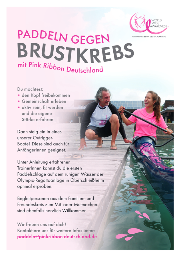 Paddeln gegen Brustkrebs