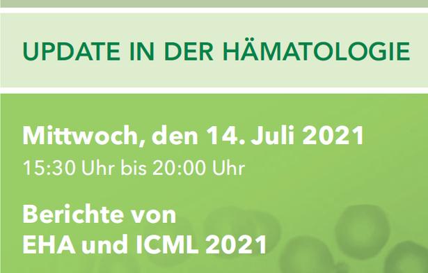 Logo der Veranstaltung: Update in der Hämatologie 14.07.2021 Logo der Veranstaltung: Update in der Hämatologie 14.07.2021