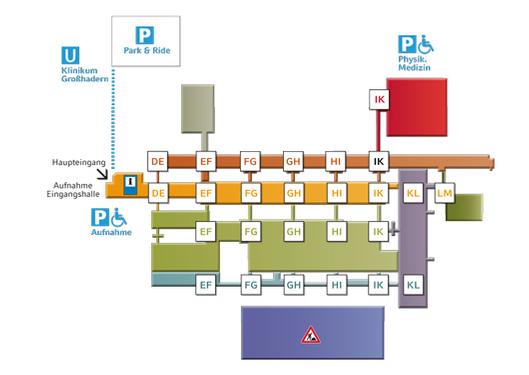 Lageplan Campus Großhadern