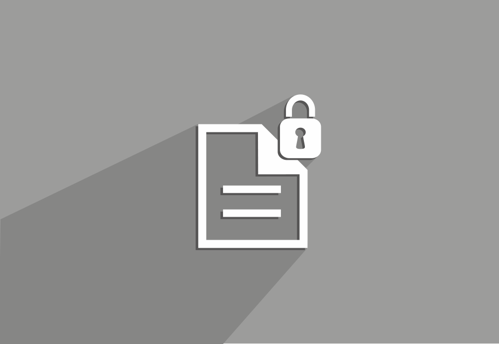 Grafik Datenschutz Grafik Blatt mit Schloss