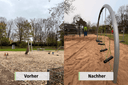 Spielplatz Fasanenstraße in Krefeld vorher und nachher