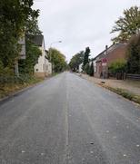 Frisch asphaltierte Straße