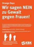 Poster Orange Day mit Informationen