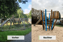 Neues Spielgerät auf dem Spielplatz an der Stresemannstraße in Krefeld