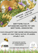 Poster des Brettspielverrückten Krefeld e.V. zum Brettspielatg im Botanischen Garten