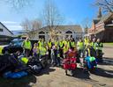 Gruppenfoto vom Bürgerverein Königshof beim CleanUp Day 2026 in Krefeld