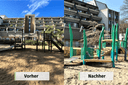 Neues Spielgerät auf dem Spielplatz an der Steckendorfer Straße in Krefeld