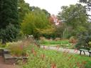 Herbstliche Ansicht des Botanischen Gartens in Krefeld