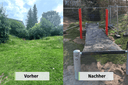 Spielplatz Rossmühle Vorher-Nachher-Bild
