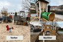 Neues Spielgerät am Spielplatz Am Kempschen Weg in Krefeld