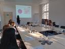 Girls' Day Teilnehmerinnen in einem Meetingraum zum Thema Siedlungswasser in Krefeld