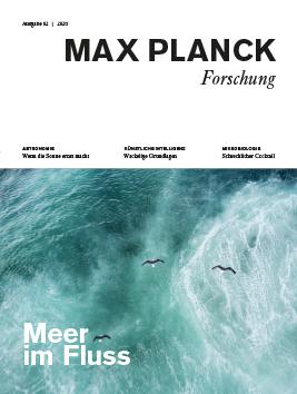 Bild zeigt das Cover der deutschen MaxPlanckForschung