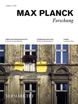 Bild zeigt das Cover der deutschen MaxPlanckForschung