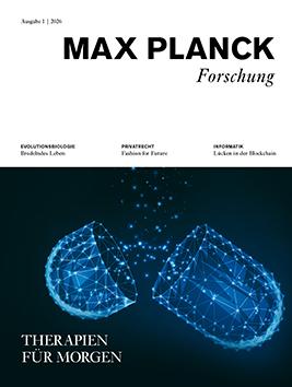 Bild zeigt das Cover der deutschen MaxPlanckForschung