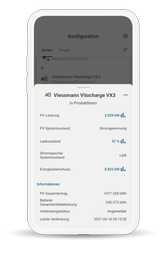 Die wibutler-App enthält alle wichtigen Informationen des Stromspeichers