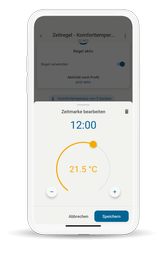 Zeitregel in der wibutler-App am Smartphone einstellen