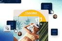E-Mail Beispiel überlagert mit Symbolen des E-Mail-Builders