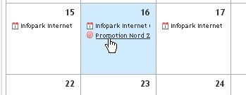 Kampagne im Kalender