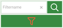Quick search filter name display and search