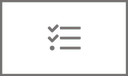 Button with task list icon