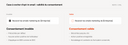 Tableau comparatif des choix de consentements